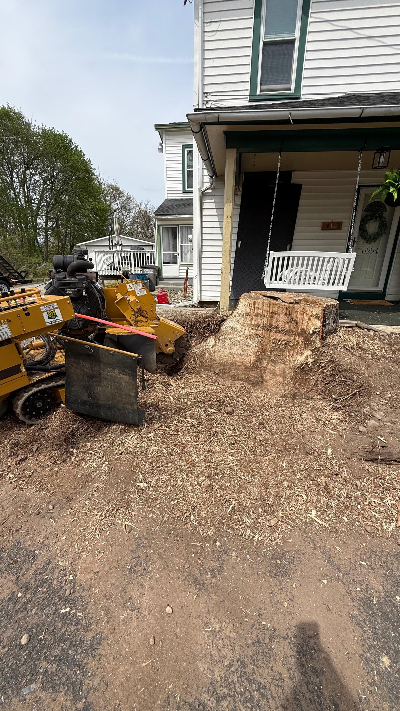 Stump grinding